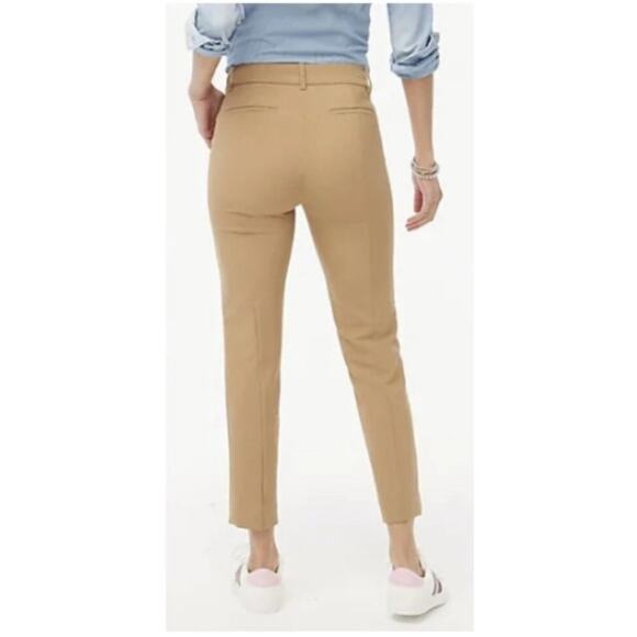 NEW J CREW Ruby Slim Cropped Pant Size 6 Tan Camel Stretch Twill Business Casual - Picture 5 of 9